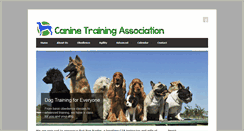 Desktop Screenshot of caninetrainingassociation.org